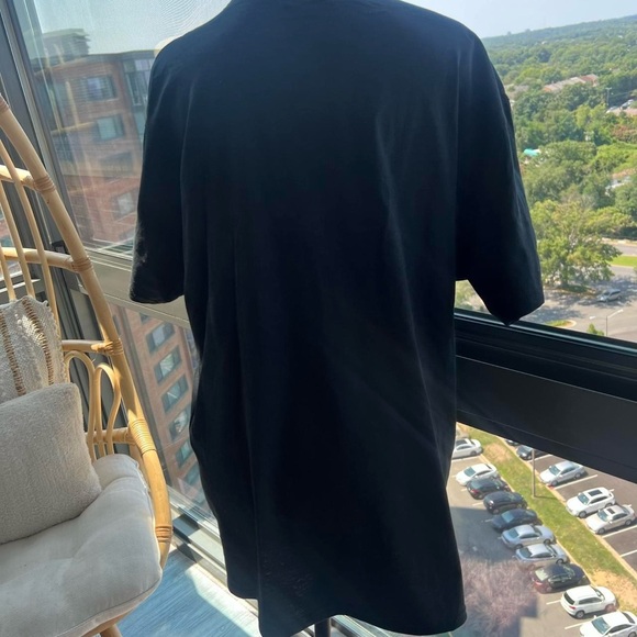 Men’s Graphic Short Sleeve Black T Shirt Red Eight Brand Large 100% Cotton - Picture 4 of 5